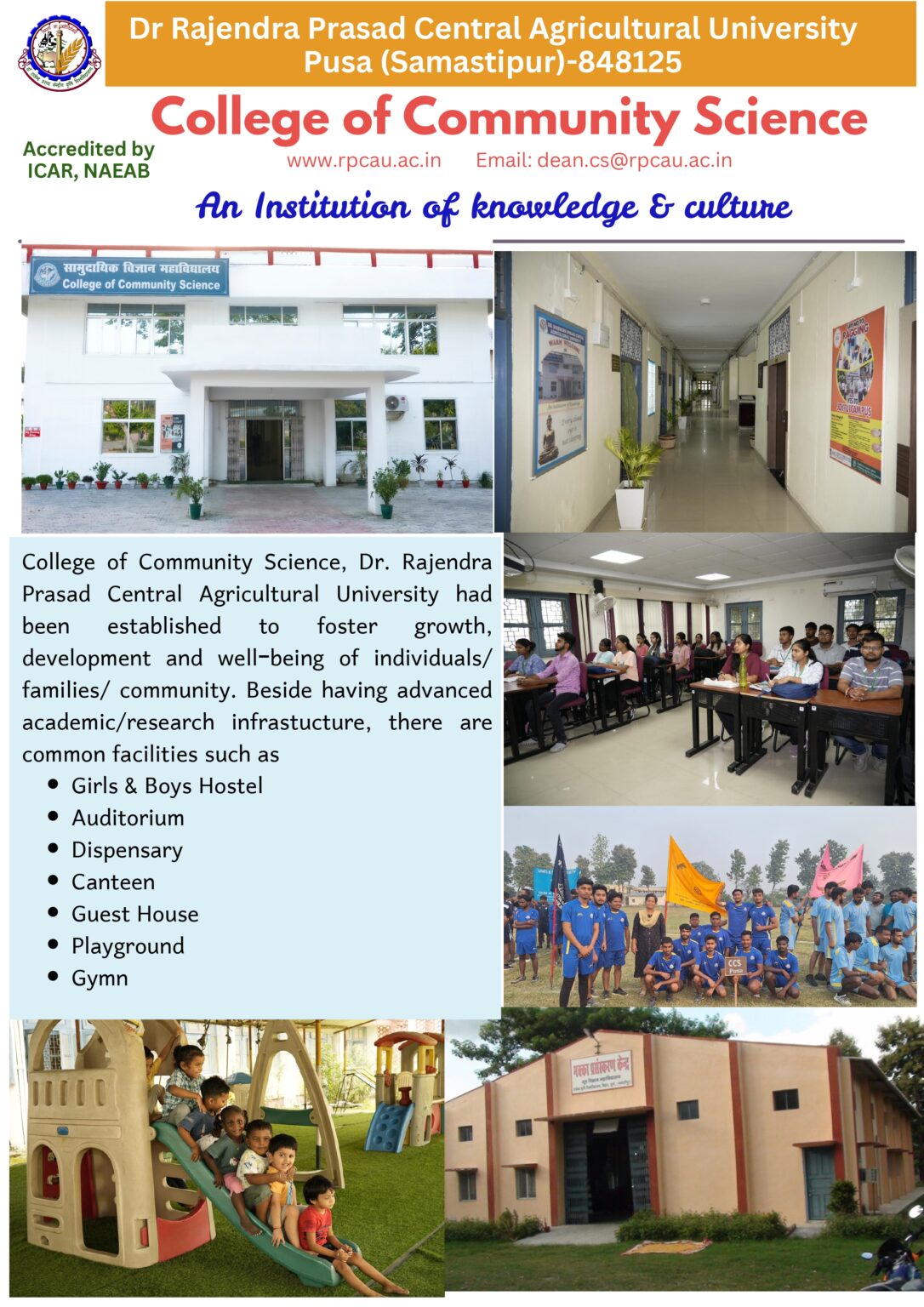 Dr Rpcau Home - Dr. Rajendra Prasad Central Agricultural University