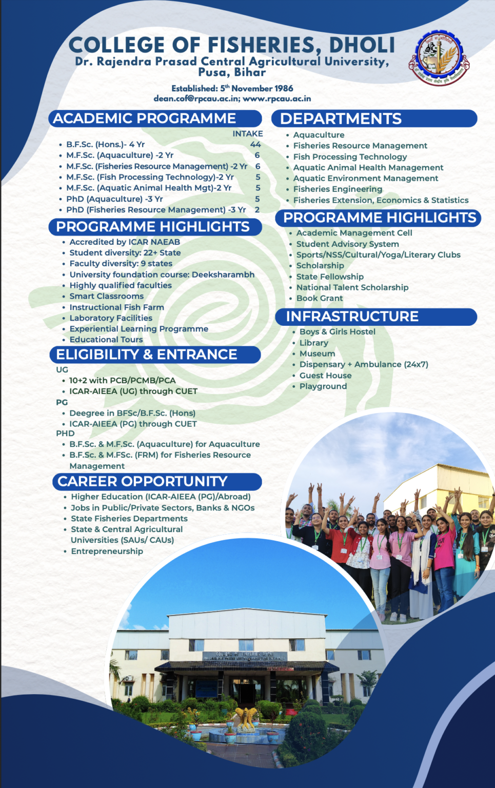 Dr Rpcau Home - Dr. Rajendra Prasad Central Agricultural University
